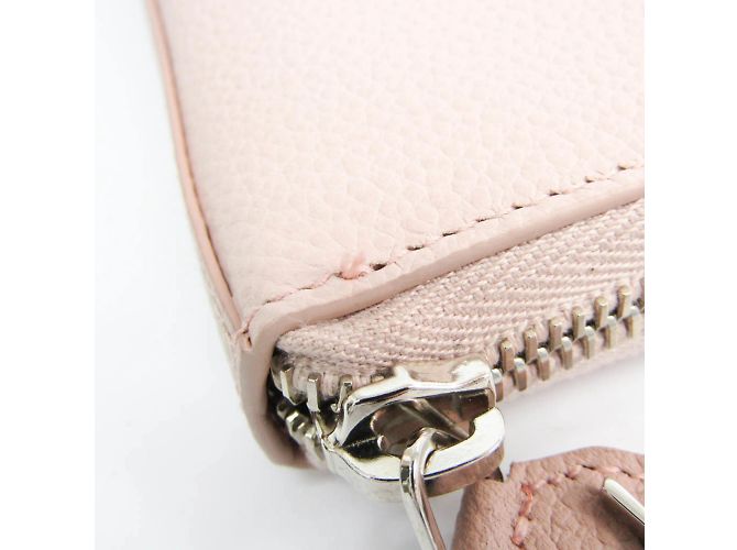 Saint Laurent Langbörse aus hellrosa Kalbsleder Pink - Ansicht 4