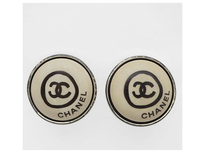 Runde Ohrringe Chanel Coco Beige - Ansicht 2