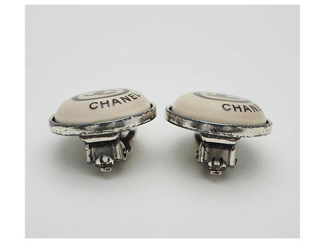 Runde Ohrringe Chanel Coco Beige - Ansicht 4
