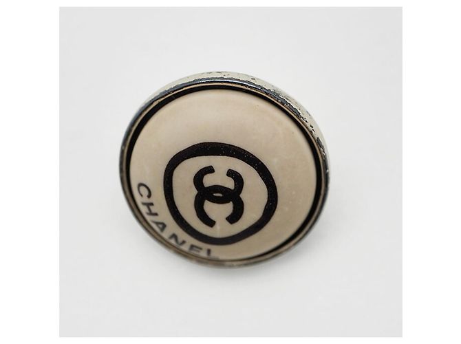 Runde Ohrringe Chanel Coco Beige - Ansicht 6