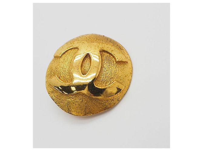 Orecchini Chanel Coco in metallo dorato D'oro - vista 4