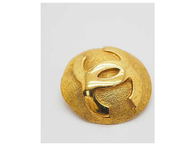 Orecchini Chanel Coco in metallo dorato D'oro - vista 6