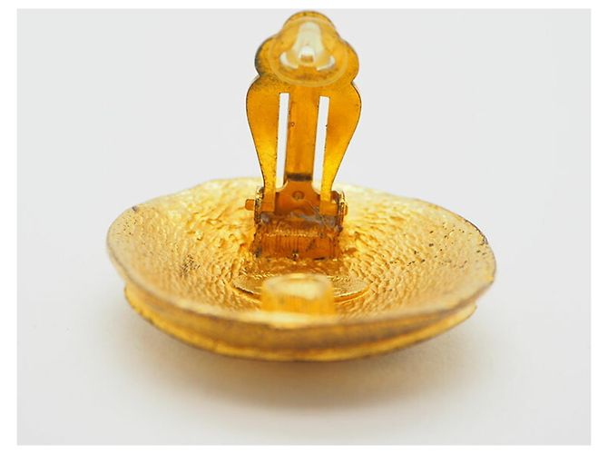 Orecchini Chanel Coco in metallo dorato D'oro - vista 7