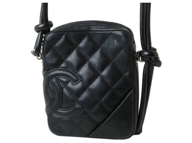 Borsa a spalla nera Chanel Matelassé Cambon Nero - vista 2