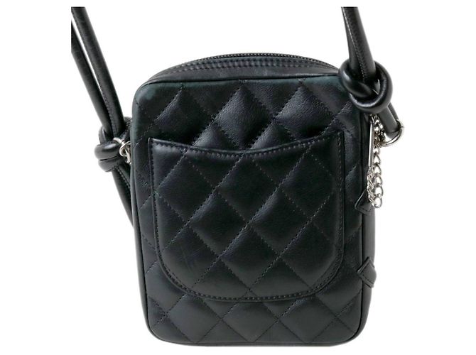 Borsa a spalla nera Chanel Matelassé Cambon Nero - vista 3