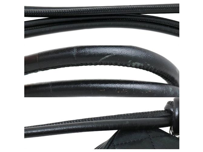Borsa a spalla nera Chanel Matelassé Cambon Nero - vista 7