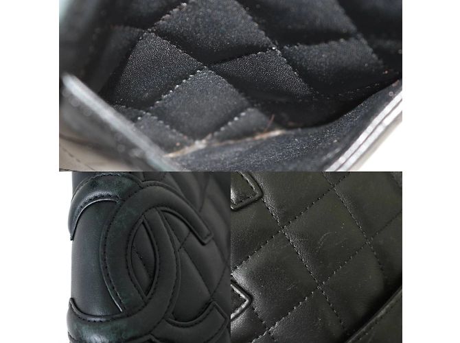 Borsa a spalla nera Chanel Matelassé Cambon Nero - vista 8