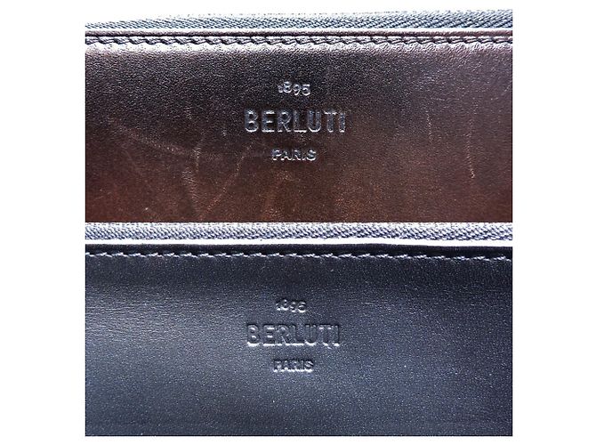 Portafoglio lungo da uomo Berluti Itaubascrit Zip - vista 6