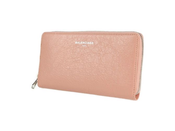 Monedero Balenciaga rosa beige - vista 2