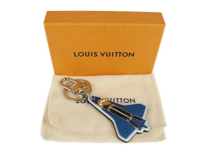 Portachiavi Mascotte Porto Clé Louis Vuitton Bianco Blu - vista 7