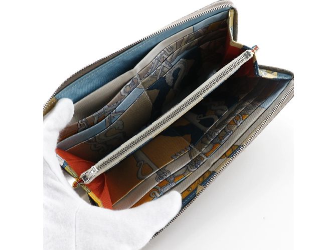 Hermès Hermes Azap Lang Wallet in Etoupe Grau Taupe - Ansicht 6