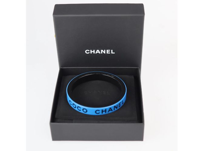 Chanel Harzarmband AB8421 Schwarz Blau - Ansicht 7