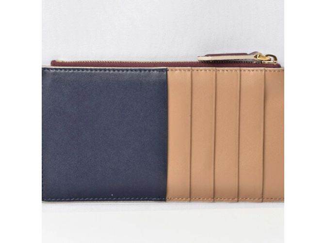 Monedero de cuero marrón Fendi Castaño - vista 3