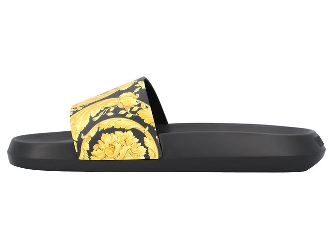 Versace Infradito da bagno Barocco Nero - vista 2