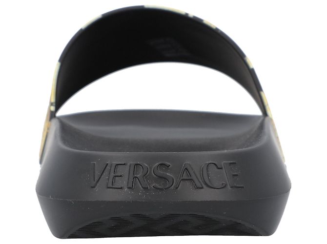 Versace Infradito da bagno Barocco Nero - vista 3