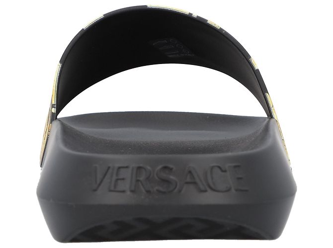 Versace Infradito da bagno Barocco Nero - vista 4