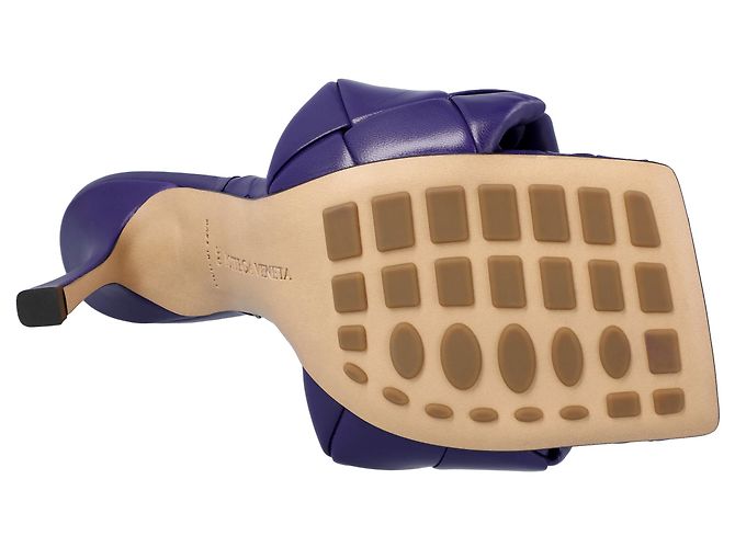 Mule viola Bottega Veneta Lido Porpora - vista 5