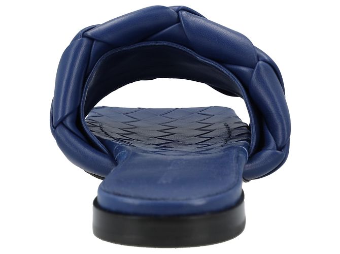 Sandalo piatto Lido Bottega Veneta blu - vista 4