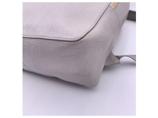 Thom Browne Klassischer Rucksack aus grauem Leder - Ansicht 11