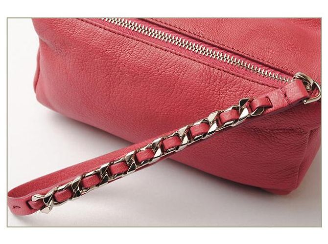 Clutch in pelle di capra Givenchy Pandora rosa - vista 4