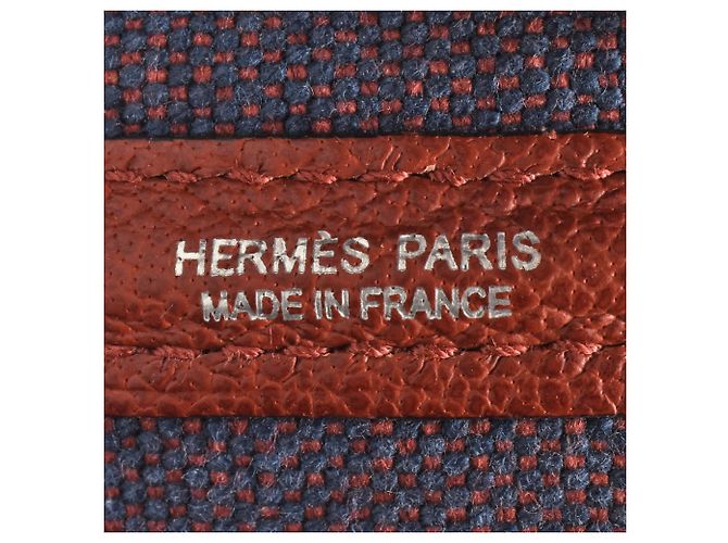Hermès Borsa Tote TPM Hermes Garden Rosso - vista 7