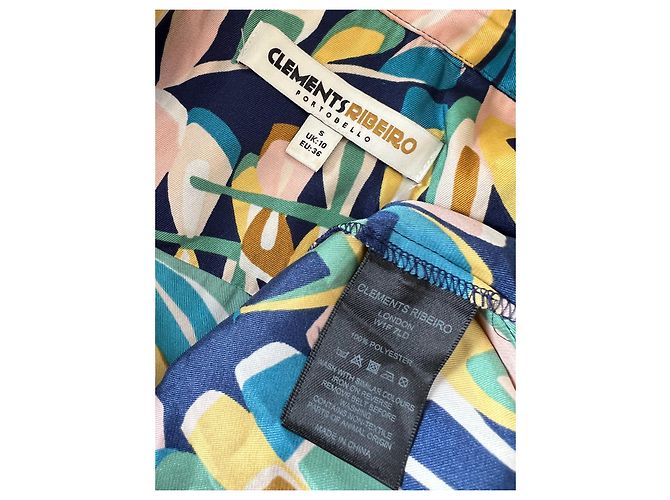 Clements Ribeiro Langes Knopfkleid aus Polyester Mehrfarben - Ansicht 3