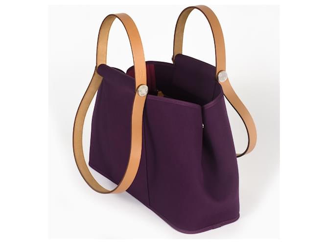 Hermès Borsa Hermes Cabag Elan Porpora Viola scuro - vista 2