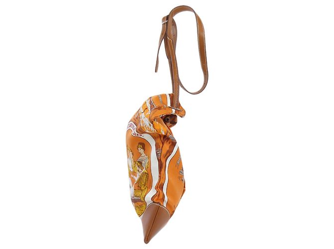 Silk In Borsa tote Silky City di Hermès Arancione - vista 3