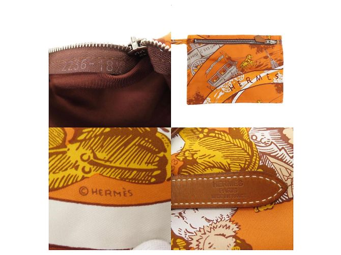 Silk In Borsa tote Silky City di Hermès Arancione - vista 7