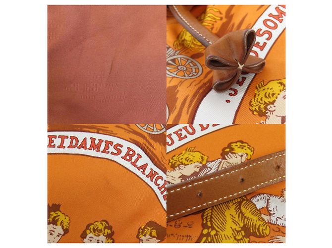Silk In Borsa tote Silky City di Hermès Arancione - vista 8
