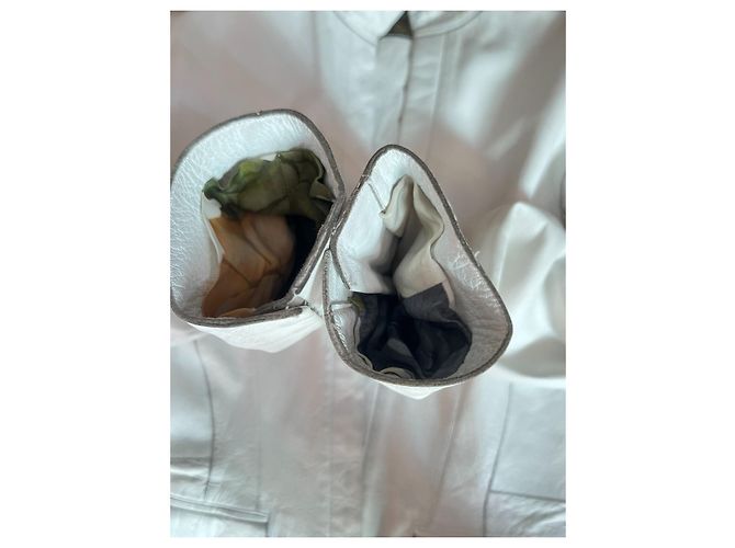 Louis Vuitton Lederjacke Bikerjacke Weiß - Ansicht 10