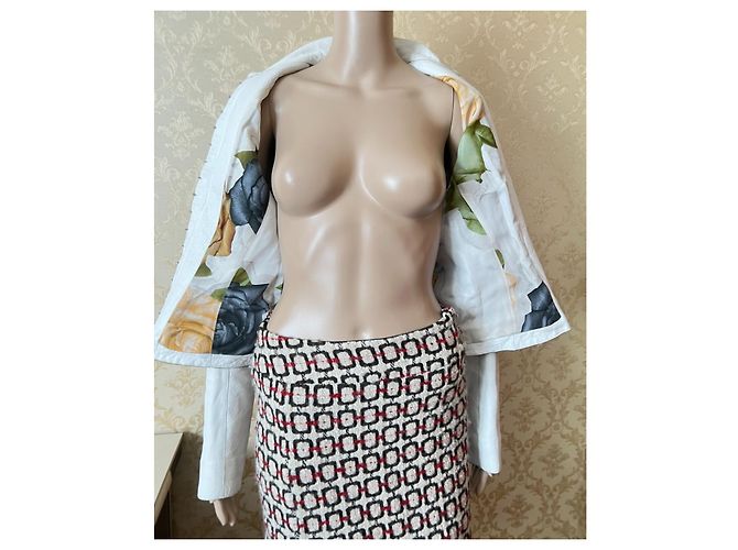 Louis Vuitton Lederjacke Bikerjacke Weiß - Ansicht 6