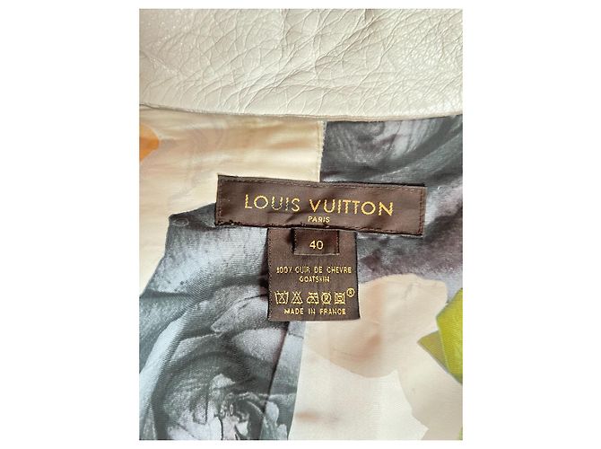 Louis Vuitton Lederjacke Bikerjacke Weiß - Ansicht 9