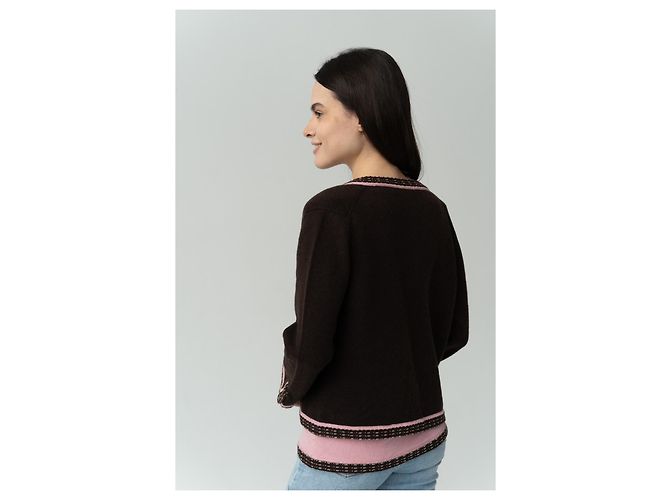 Chanel von Karl Lagerfeld 05A 2005 Kaschmir-Cardigan und Oberteil Mehrfarben - Ansicht 5