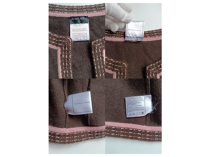 Chanel von Karl Lagerfeld 05A 2005 Kaschmir-Cardigan und Oberteil Mehrfarben - Ansicht 8