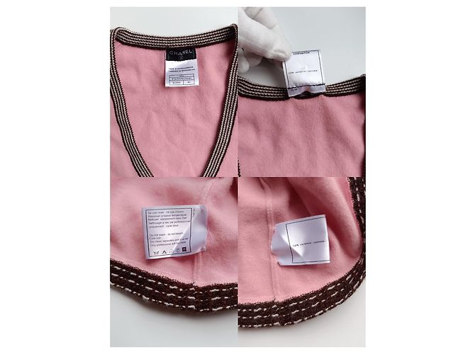 Chanel von Karl Lagerfeld 05A 2005 Kaschmir-Cardigan und Oberteil Mehrfarben - Ansicht 9