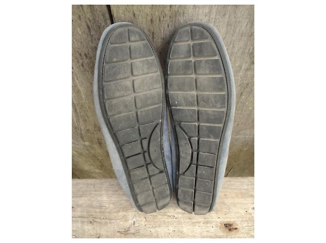 Autre Marque Mocasines Larson de cuero azul - vista 3