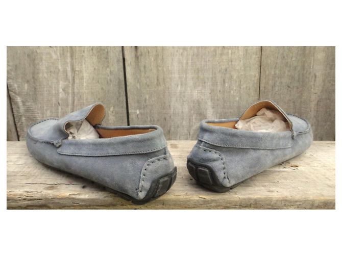 Autre Marque Mocasines Larson de cuero azul - vista 5