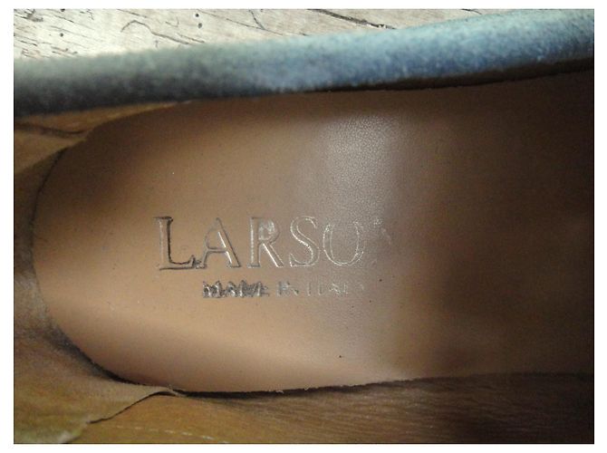 Autre Marque Mocasines Larson de cuero azul - vista 7