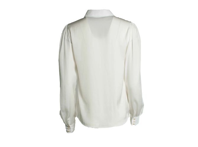 Gestuz, camisa blanca con cuello de encaje Blanco - vista 3