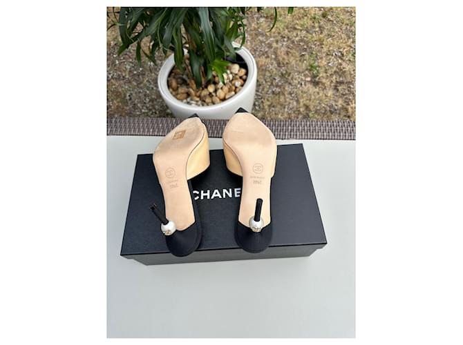 Mules Chanel Nero Beige - vista 14
