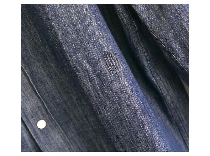 Autre Marque Camicia overshirt in denim leggero De Fursac per uomo Blu - vista 3