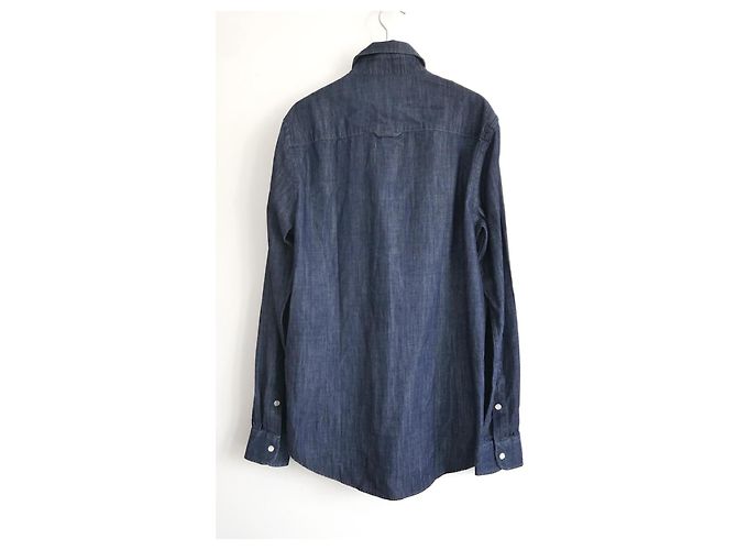 Autre Marque Camicia overshirt in denim leggero De Fursac per uomo Blu - vista 4