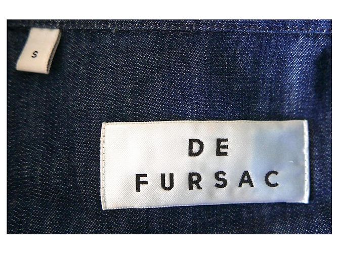 Autre Marque Camicia overshirt in denim leggero De Fursac per uomo Blu - vista 6