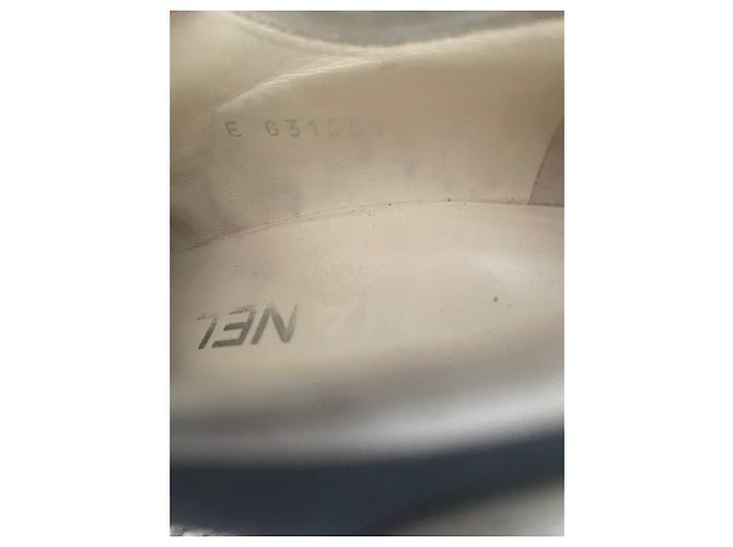 Chanel Mules compensées Bleu - vue 6