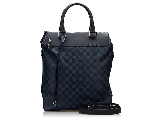 Borsa tote Greenwich Damier Cobalt blu Louis Vuitton - vista 14