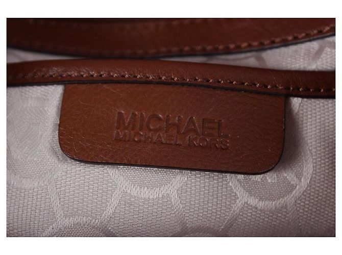 Borsa Michael Kors arancione in tessuto - vista 10
