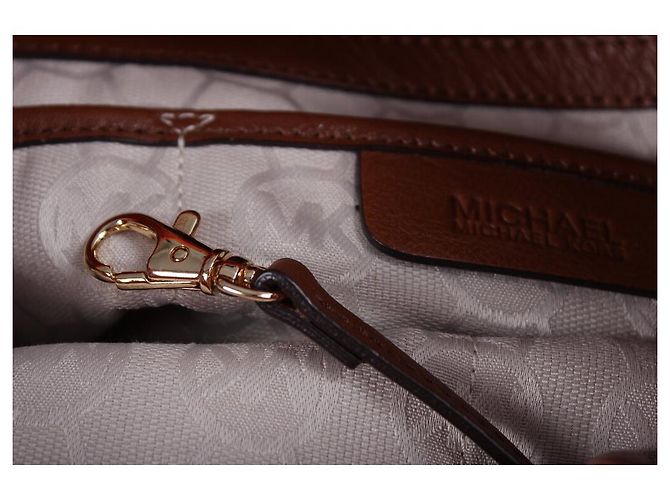 Borsa Michael Kors arancione in tessuto - vista 12