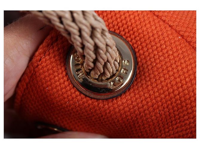 Borsa Michael Kors arancione in tessuto - vista 14