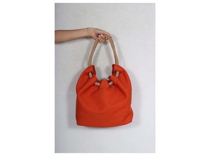 Borsa Michael Kors arancione in tessuto - vista 3